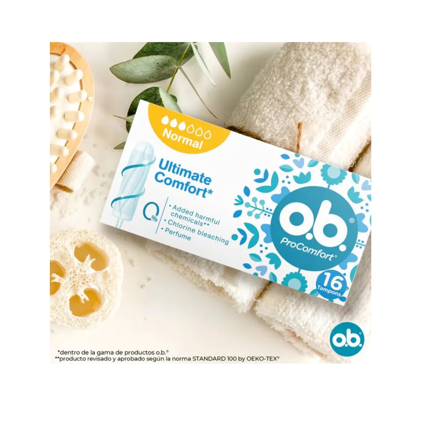 O.B. ProComfort Normal Tampons 16 Units
