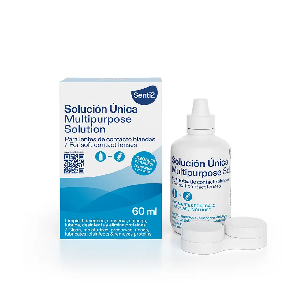 Senti2 Solução Lentes de Contacto Ácido Hialurónico + Porta-Lentes 60ml
