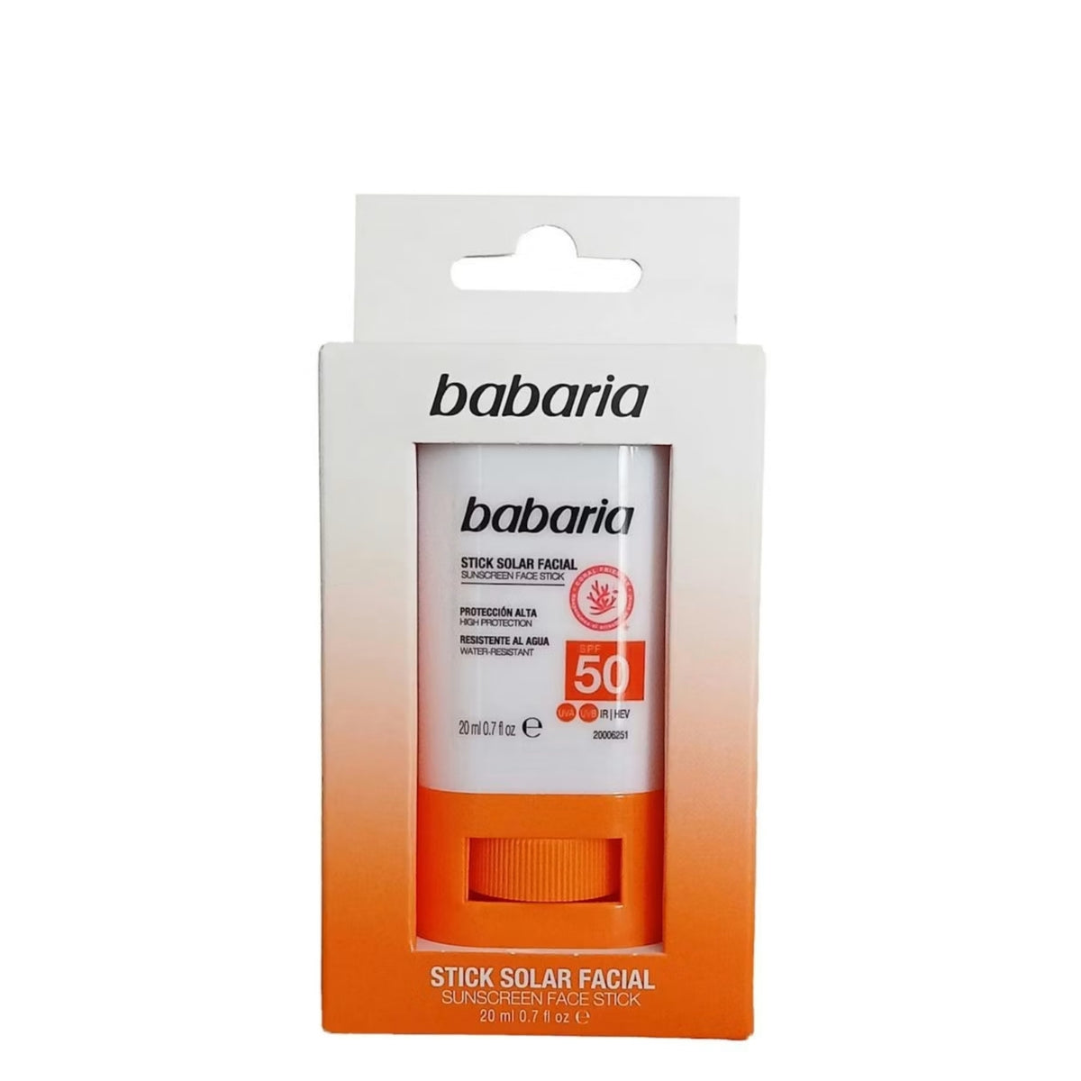Babaria Stick Protetor Facial SPF50 20ml