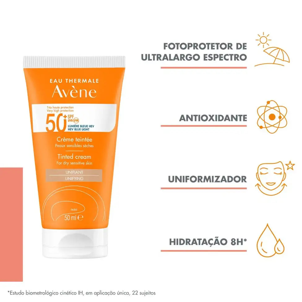 Avène Creme Solar com Cor SPF50+ 50ml