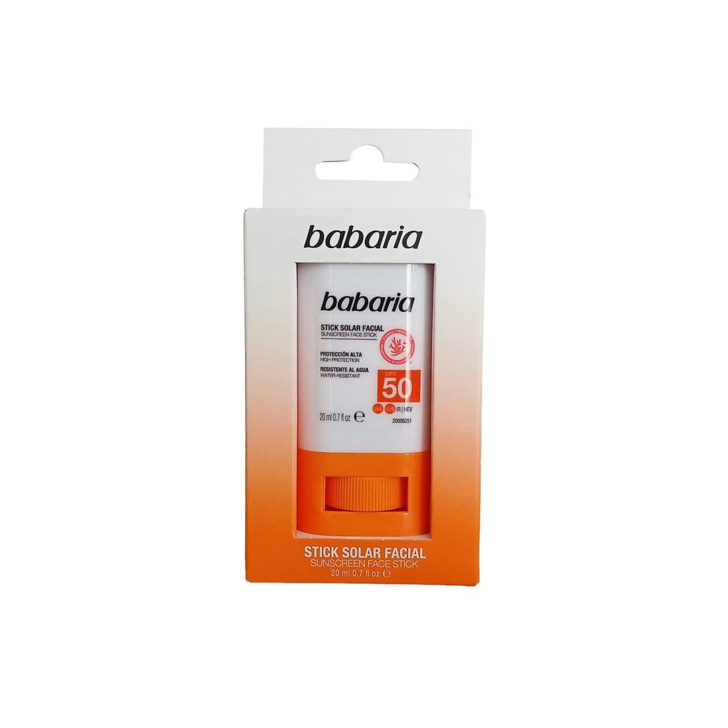 Babaria Facial Sunscreen Stick SPF50 20ml