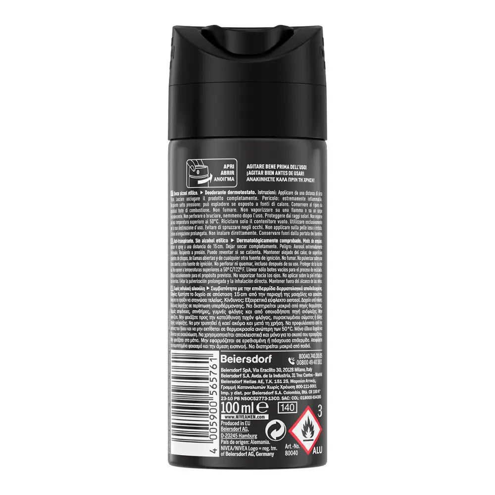 NIVEA Men Invisible Black & White Desodorizante 100ml