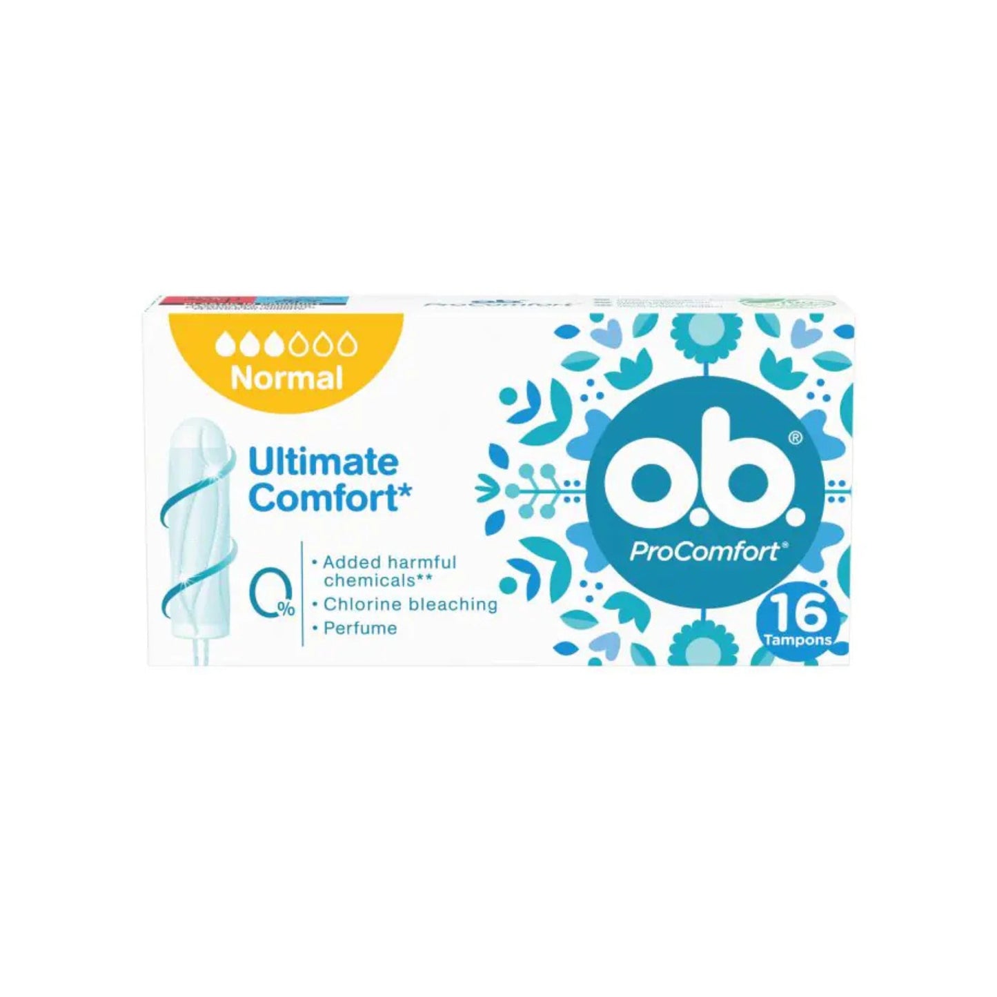 O.B. ProComfort Normal Tampons 16 Units