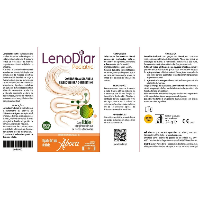 Children’s Diarrhoea Sachets Aboca Lenodiar Pediatric 12 Sachets