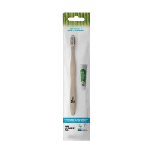 The Humble Co. Toothbrush + Vegan Toothpaste Kit