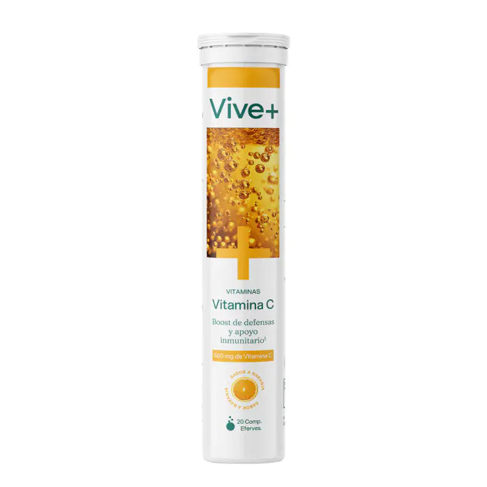 Vive+ Comprimidos Efervescentes para Defesas Vitamina C + Zinco 20 Unidades
